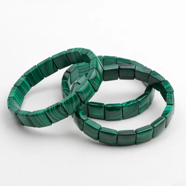 Bracelet en pierre de malachite