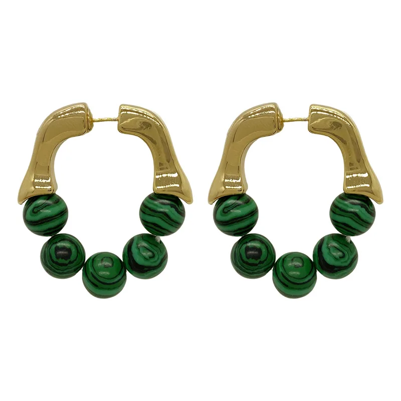 boucle d'oreille en pierre naturelle